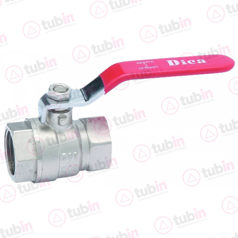 imagen 2 de Válvula Esfera Roscable En Latón Marca Dica