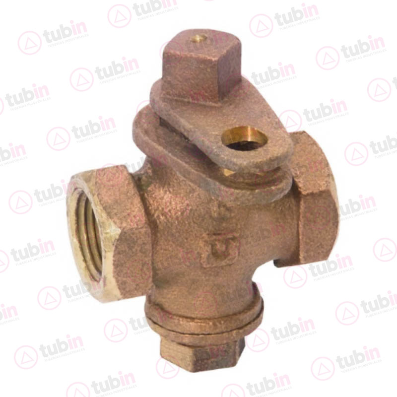 imagen de Válvula Macho Roscable En Bronce Marca Urrea Código ref 12.32 1 1/4" (32 MM)