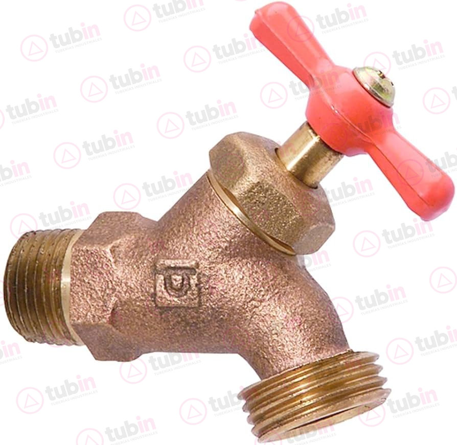 imagen 3 de Llave Nariz De Chorro A 45° En Bronce Marca Urrea Código ref 191.13 1/2" (13 MM)