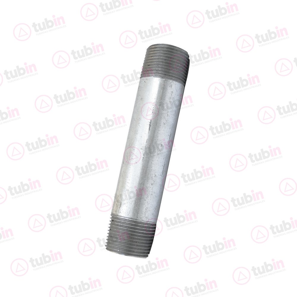 imagen de Niple Galvanizado Cédula 40 de 1/8" X 4" (3 MM X 100 MM)