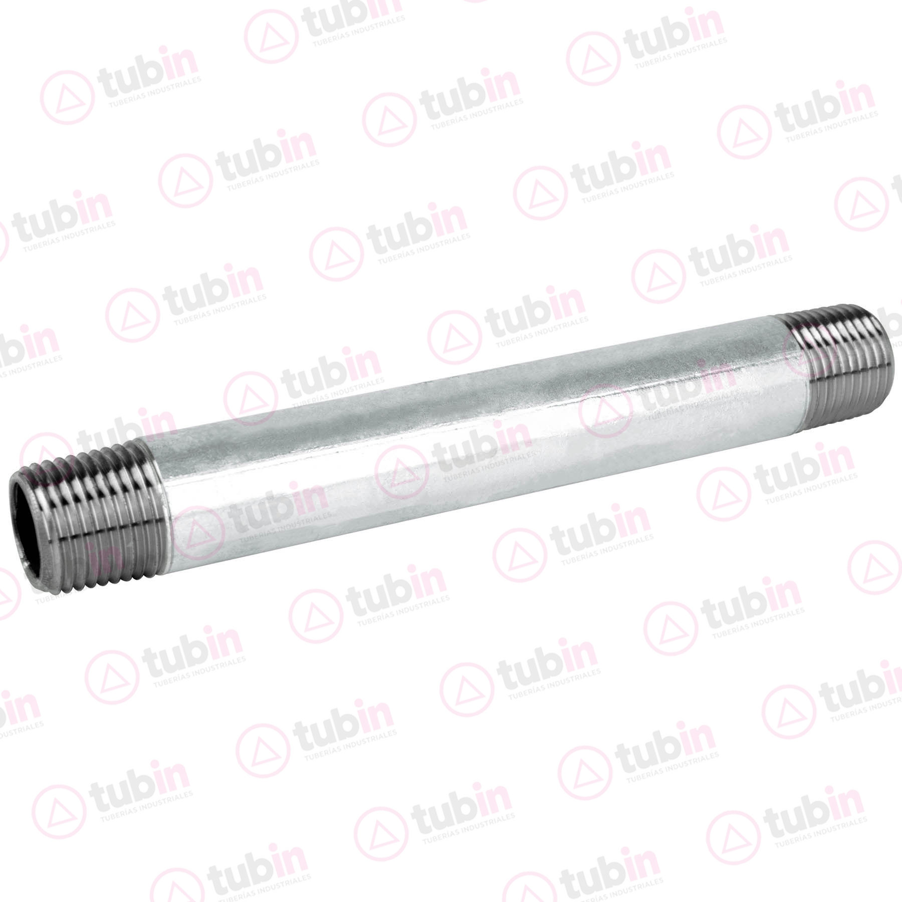 imagen 2 de Niple Galvanizado Cédula 40 de 1/2" X 5 1/2" (13 MM X 140 MM)