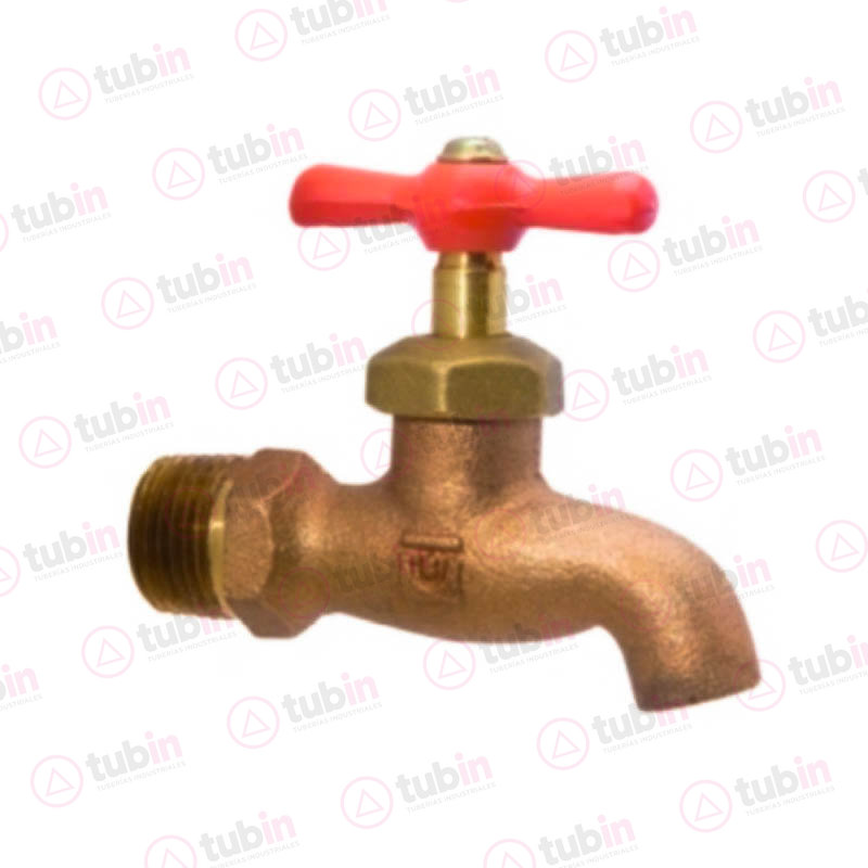 imagen de Llave Nariz De Chorro Compacta En Bronce Sin Pulir Y Sin Rosca En Su Salida Marca Urrea Código ref 18NC.13 1/2" (13 MM)