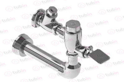 imagen 2 de Fluxometro En Laton De Pedal Marca Urrea Para Sanitario