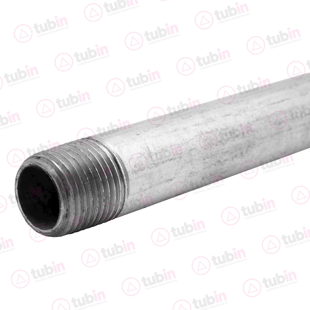imagen 3 de Tubo Galvanizado Cédula 40 Con Rosca Marca Ternium. Tramo de 6.40 Metros