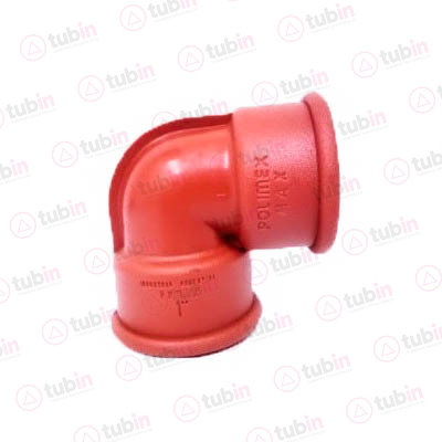 imagen 2 de Codo De 90° De PPR Rojo Hembra / Hembra De Rosca Marca Polimex