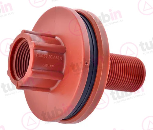imagen 2 de Brida De PPR Rojo De Rosca Marca Polimex