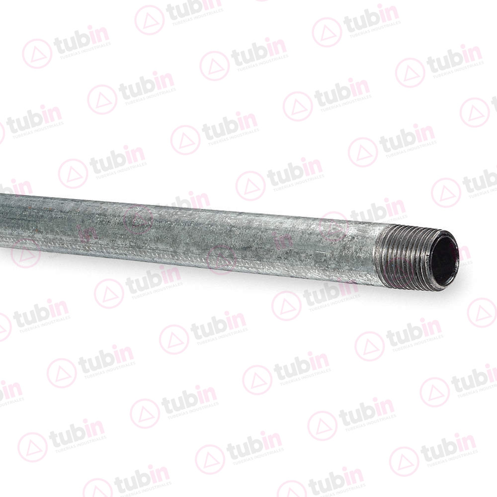 imagen 3 de Tubo Galvanizado Cédula 40 Con Rosca Marca Tuna. Tramo de 6.40 Metros 1/2" (13 MM)