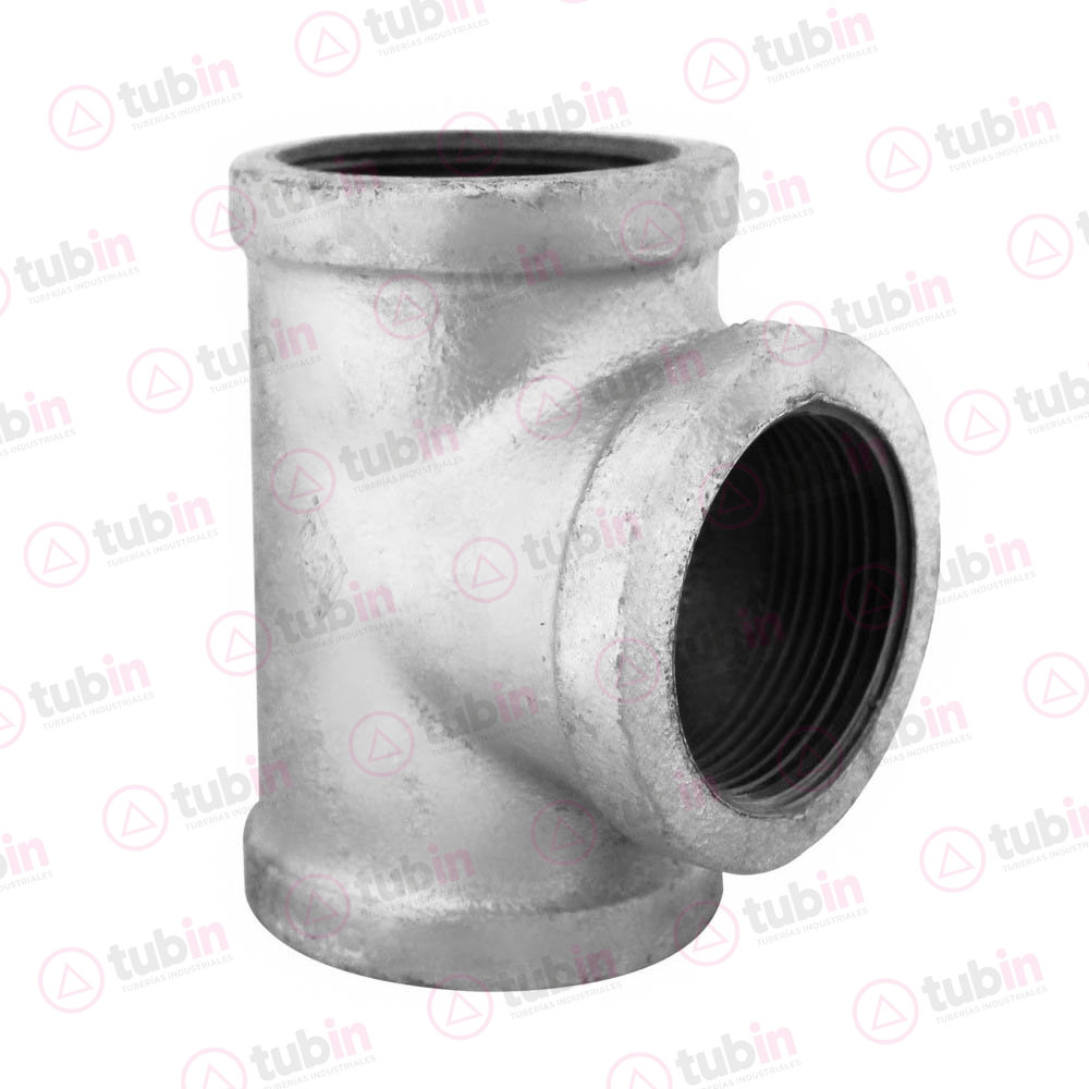 imagen 2 de Tee Sencilla Galvanizada 1/4" (6 MM)