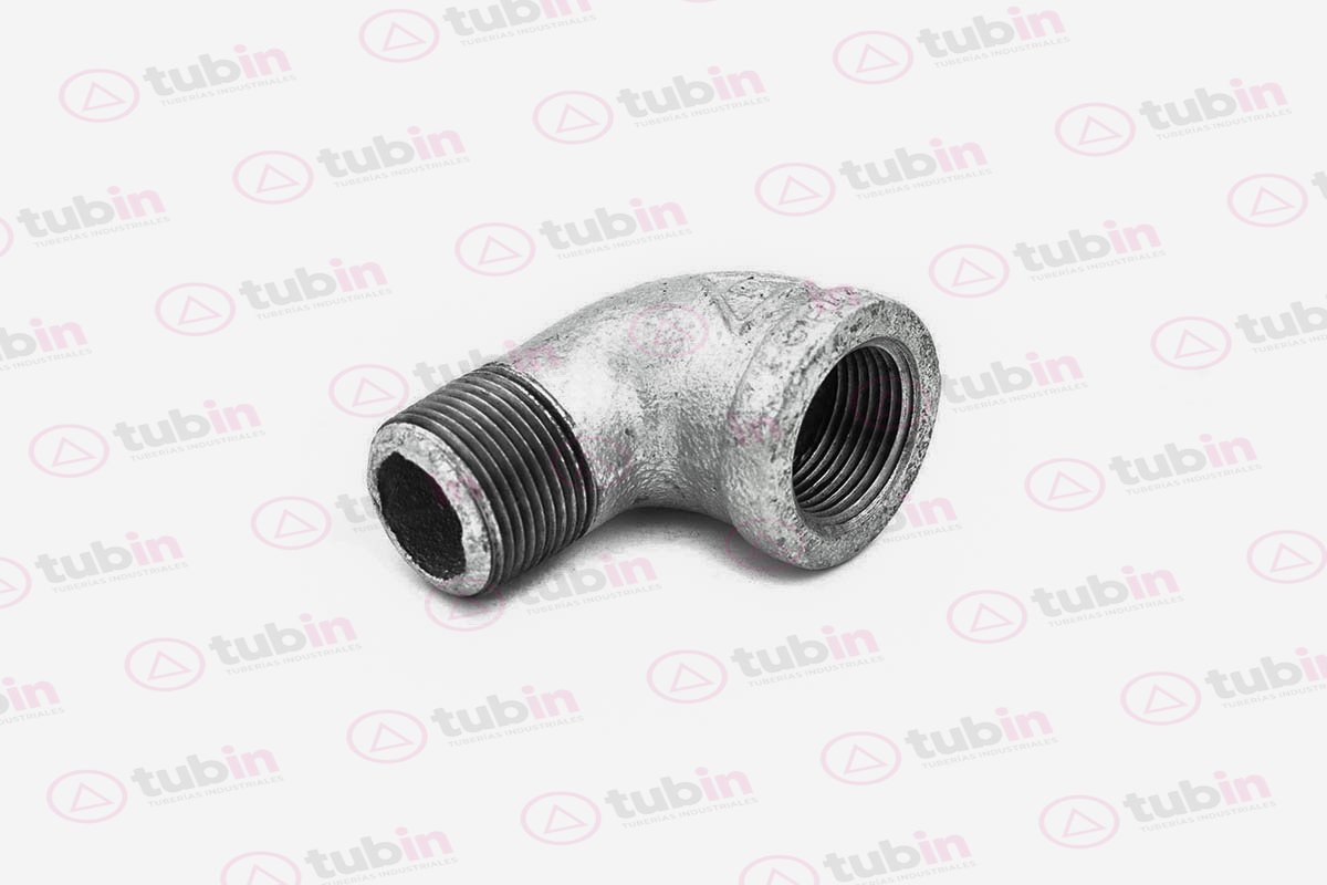 imagen 2 de Codo Niple De 90° Galvanizado