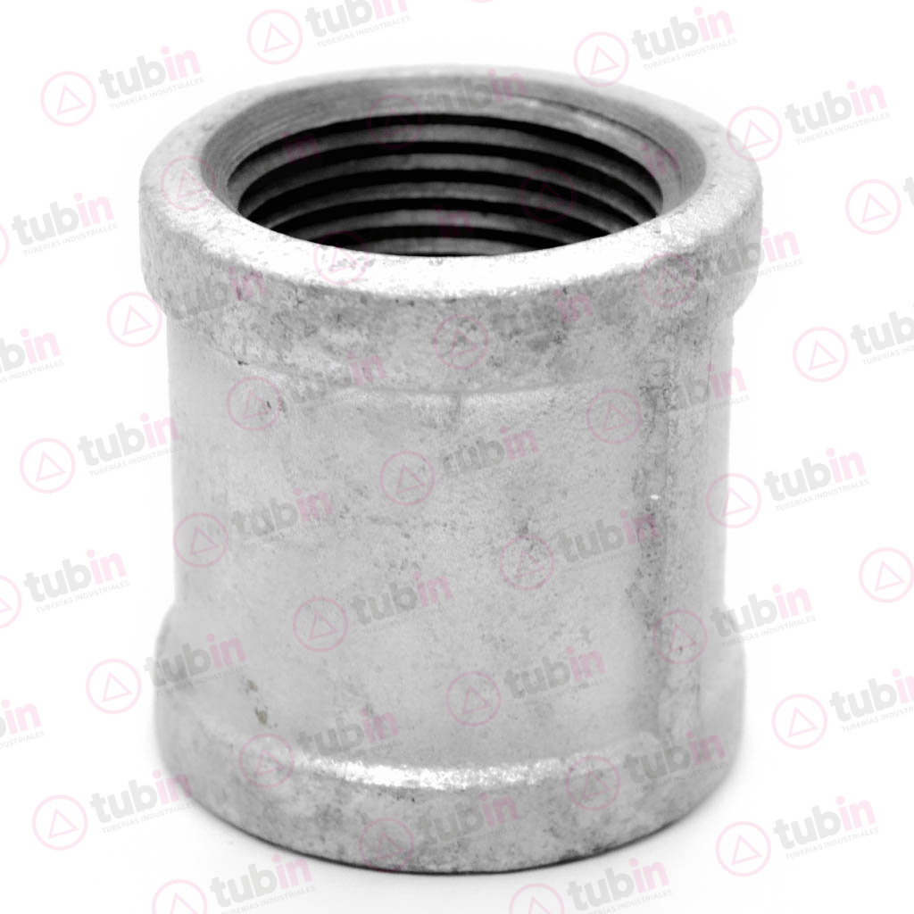 imagen 2 de Cople Reforzado Galvanizado 1/4" (6 MM)