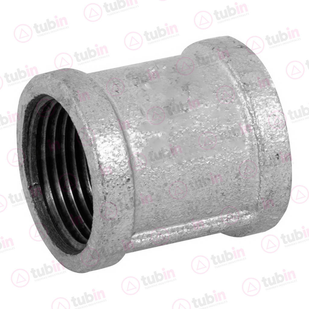 imagen 3 de Cople Reforzado Galvanizado 1/4" (6 MM)