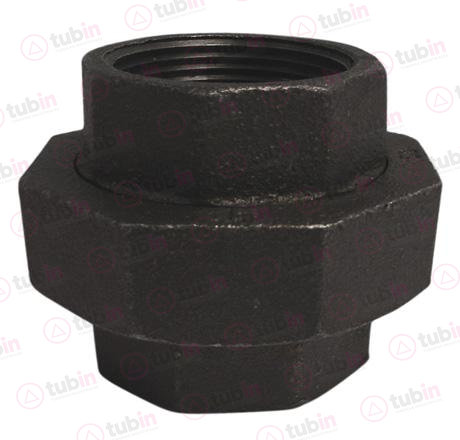 imagen 2 de Tuerca Union (Nudo) Negra 1 1/4" (32 MM)