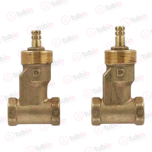 imagen 3 de Juego De Llaves De Empotrar En Bronce Roscables Marca Dica Código ref 4052SM 1/2" (13 MM)