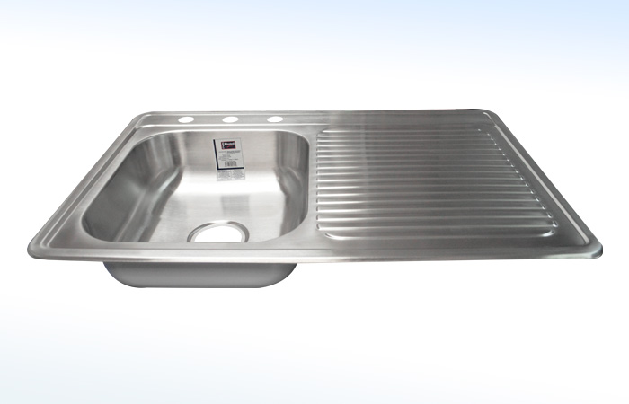 imagen 2 de Tarja De Empotrar Con Escurridero Izquierdo Marca Rugo Código ref 10-EI 100 CM X 50 CM X 15 CM (1000 MM X 500 MM X 150 MM)