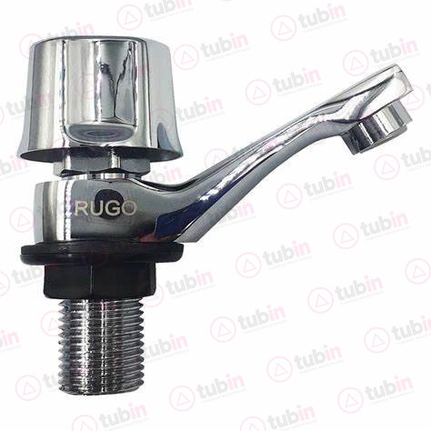 imagen de Llave Individual Para Lavabo Con Maneral Marca Rugo Código ref 16-Q 1/2" (13 MM)