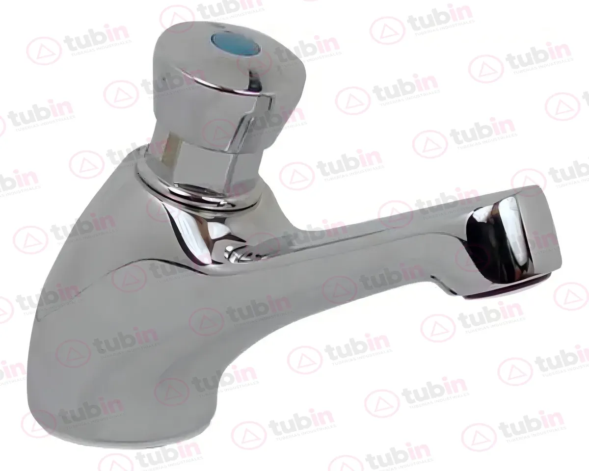 imagen de Llave Individual Temporizadora De Botón Push Para Lavabo Marca Rugo Código ref 16-T 1/2" (13 MM)