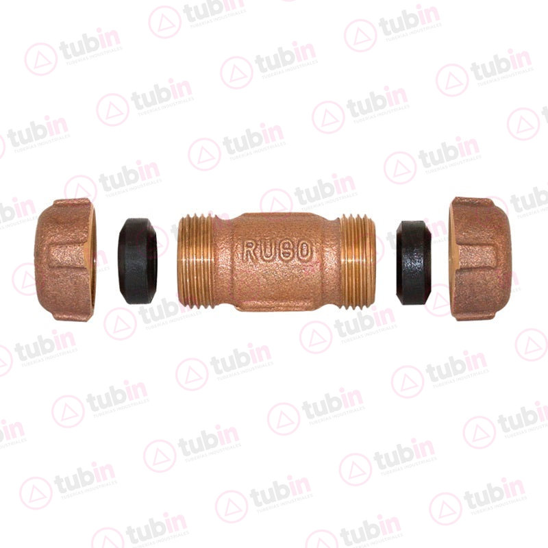 imagen 2 de Cople Unión Para Tubo De Cobre A Cobre Marca Rugo Código ref 81-U 1" (25 MM)