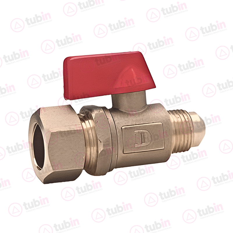 imagen 2 de Válvula De Control Para Gas Con “Barrilito" Marca Dica Código ref 3554GB.1310 1/2" X 3/8" (13 MM X 10 MM)