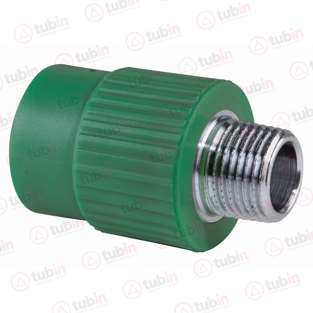 imagen 3 de Conector Macho De PPR Verde Fusión Tubopro Marca Urrea
