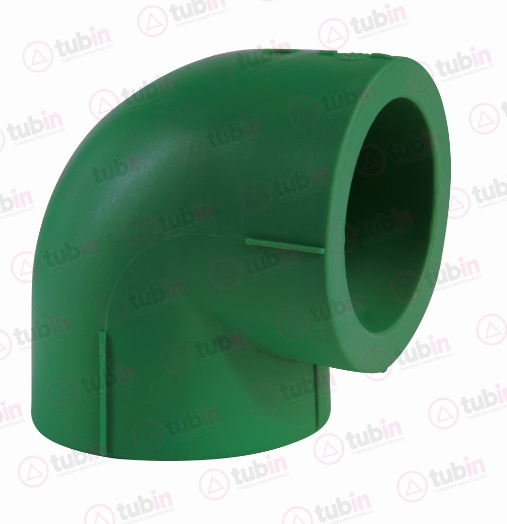 imagen 2 de Codo De 90° De PPR Verde Fusión Tubopro Marca Urrea
