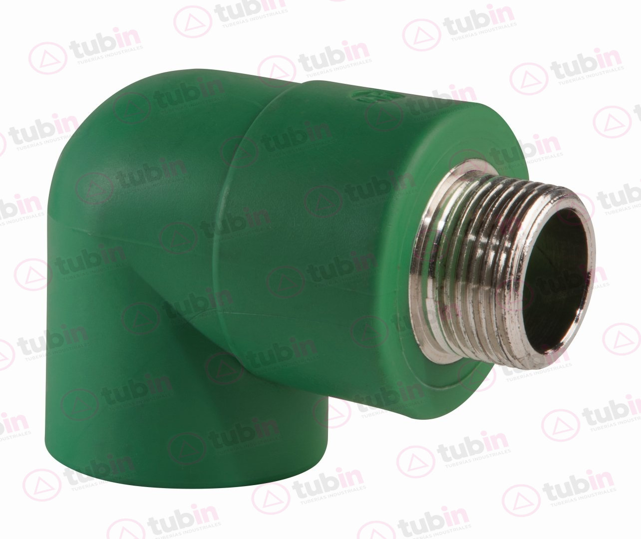 imagen 3 de Codo De 90° De PPR Verde Fusión Con Inserto Metálico Macho Tubopro Marca Urrea