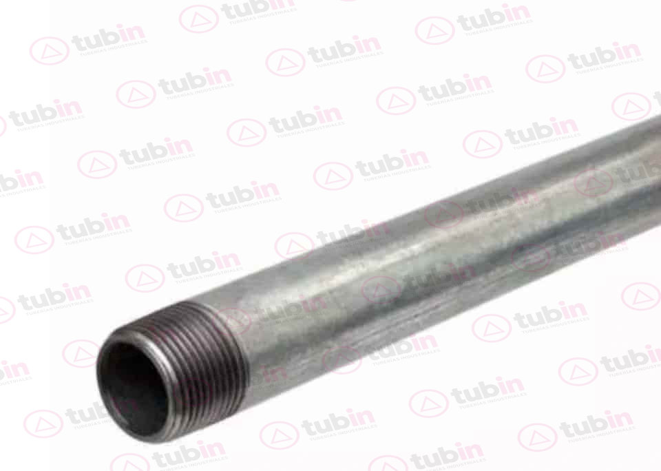 imagen 2 de Tubo Galvanizado Norma X T-200 Con Rosca Marca Tuna. Tramo de 6.40 Metros 3/4" (19 MM)
