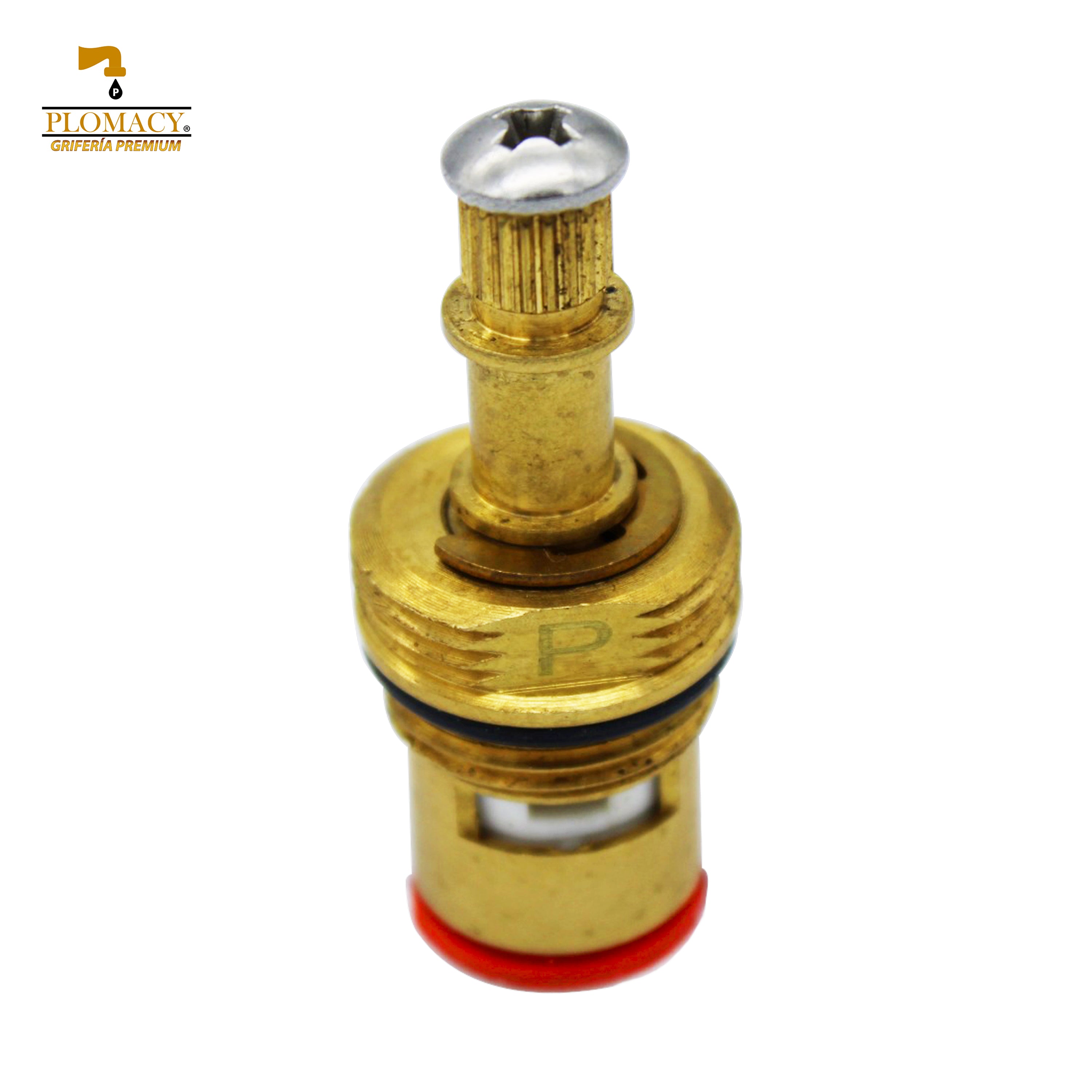 imagen 3 de Cartucho Con Ensamble De Estría Para Llave De Empotrar En Maneral De Agua Caliente Marca Rugo