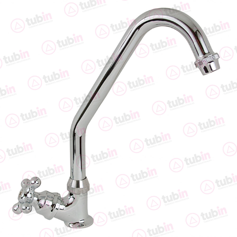imagen de Llave Individual Para Fregadero Con Maneral En Forma De Cruceta Marca Rugo Código ref 7-FC 1/2" (13 MM)