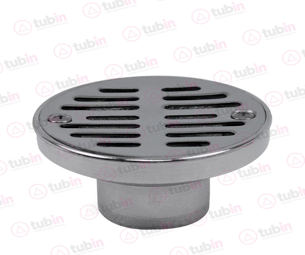 imagen de Coladera Con Rejilla Redonda De Acero Inoxidable Con Sistema Anti Cucarachas Marca Rugo Código ref 47-CZ 2" (50 MM)