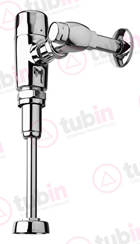 imagen 2 de Fluxometro En Laton Ecológico Marca Urrea Expuesto Con Sensor De Batería Para Mingitorio