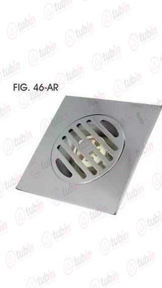 imagen 2 de Coladera Con Rejilla Cuadrada De Acero Inoxidable Con Sistema Anti Cucarachas Marca Rugo Código ref 46-AR 4" X 6" X 6" (100 MM X 150 MM)