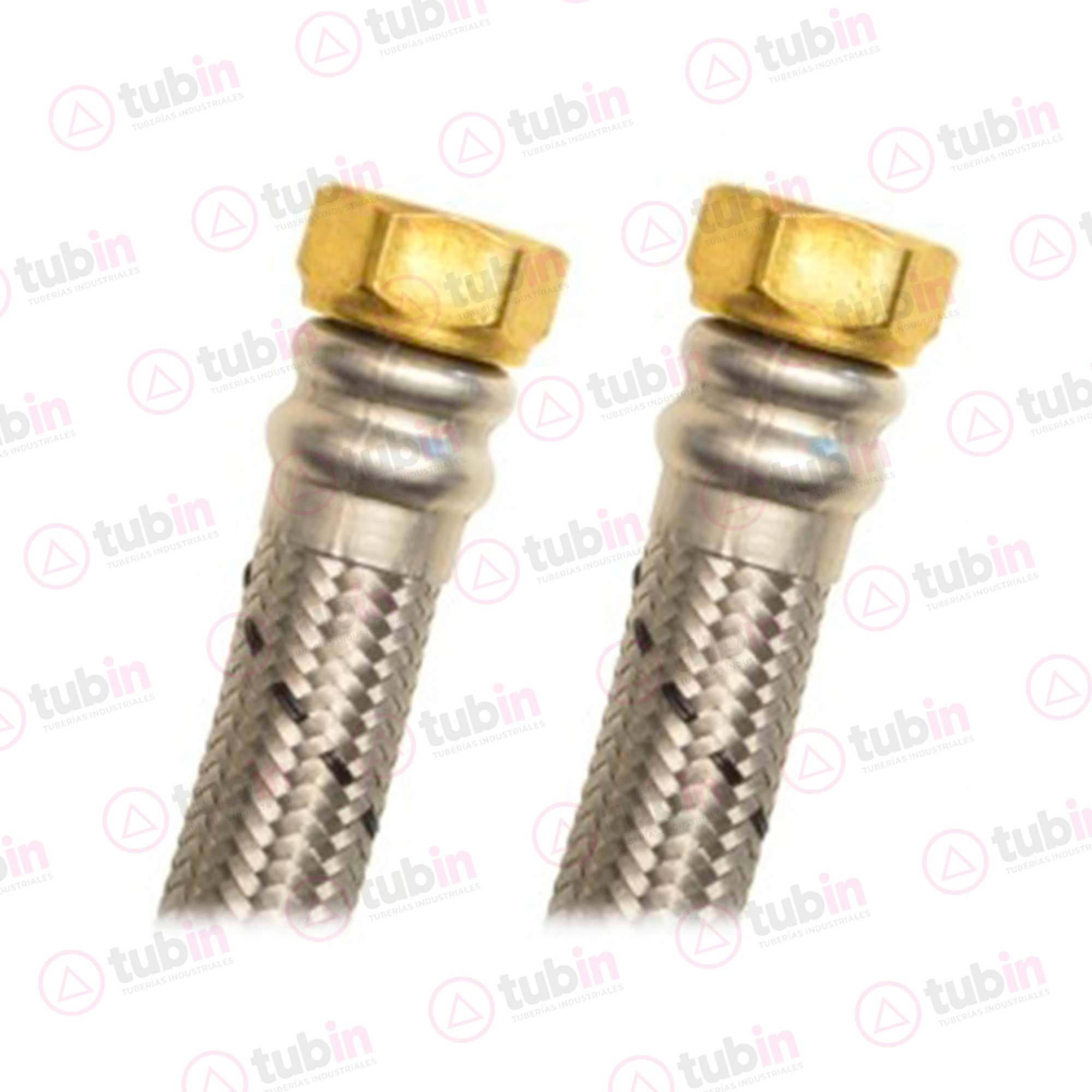 imagen 3 de Manguera Conectora De Agua Con Tuercas De Latón Marca Coflex Para Boiler Código ref AB-A80 3/4" X 3/4" X 80 CM (19 MM X 19 MM X 800 MM)