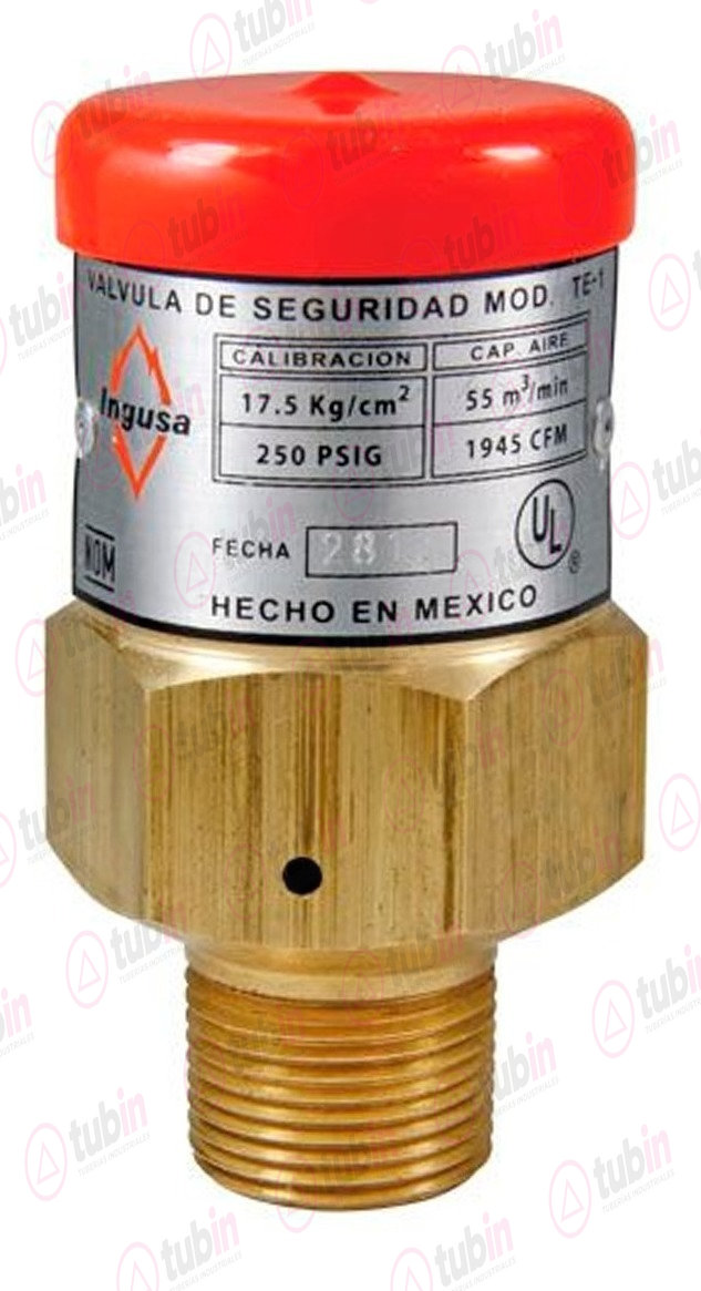 imagen de Válvula De Seguridad Para Tanque Estacionario Cytsa De La Línea Ingusa.Modelo Te1 3/4"