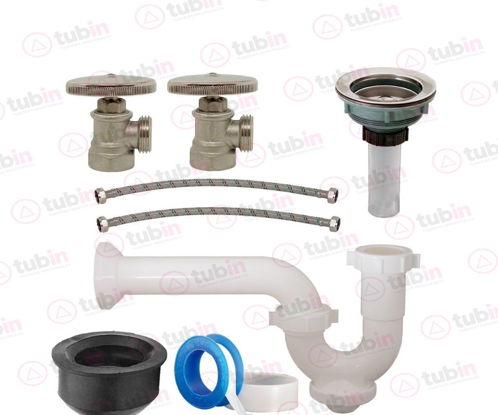 imagen 2 de Kit De Inslalación Para Mezcladora De Fregadero Marca Rugo