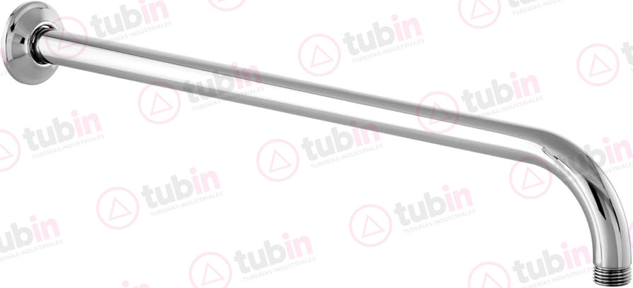 Brazo De Regadera 30 Centímetros Recto A Pared Redondo Marca Urrea