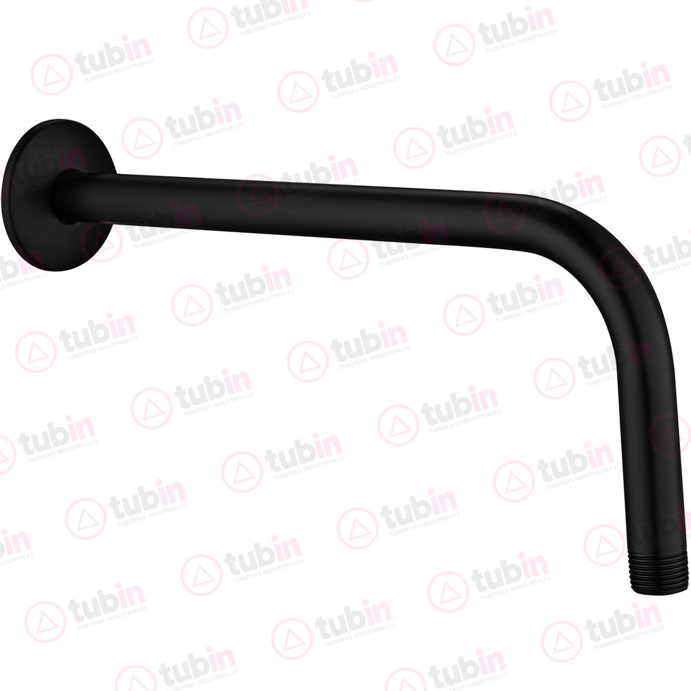 imagen 2 de Brazo De Regadera Redondo 20 Centímetros Con Chapetón De Techo Marca Urrea