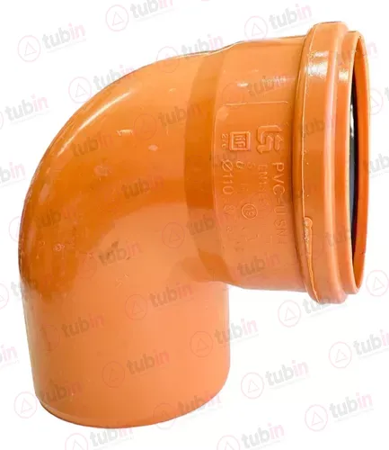 imagen 3 de Codo 90° Alcantarillado Serie Métrica Serie 20 Con Anillo