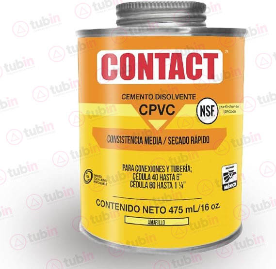 imagen 2 de Cemento Contact De Etiqueta Amarilla Para CPVC CTS