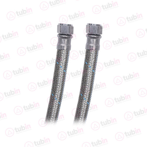 imagen de Manguera Conectora De Agua Con Tuercas De Latón Marca Coflex Para Boiler Código ref AB-C60 1/2" X 1/2" X 60 CM (13 MM X 13 MM X 600 MM)