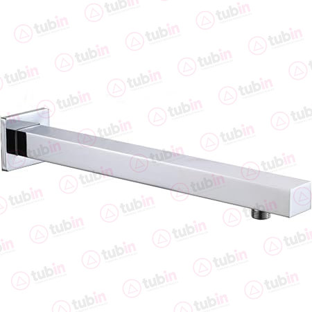 imagen 3 de Brazo Cuadrado Con Chapetón Para Regadera Marca Dica Código ref 4550BRC 1/2" X 40 CM (13 MM X 400 MM)