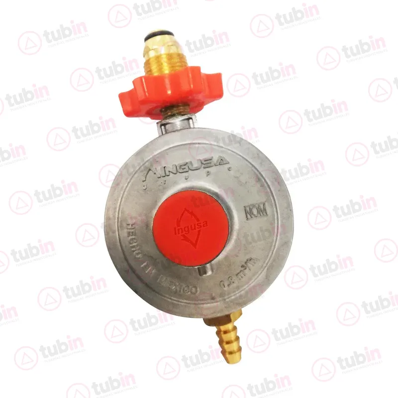 imagen 2 de Regulador De Gas LP Ingusa De Baja Presión Con Accesorios Punta Pol Y Tuerca Izquierda R1A