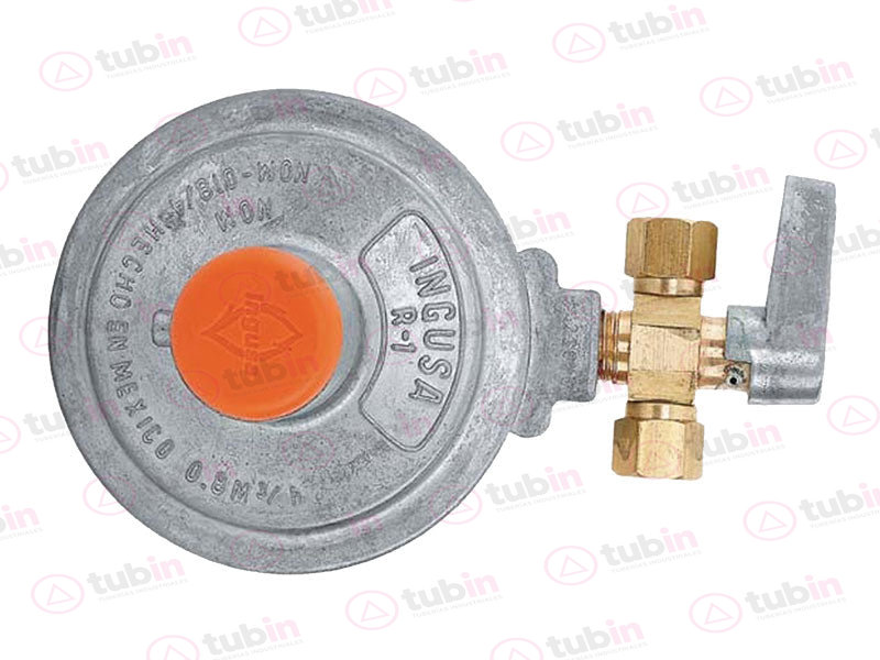 imagen de Regulador De Gas LP Ingusa De Baja Presión De Dos Vías Sin Accesorios R1-Bp