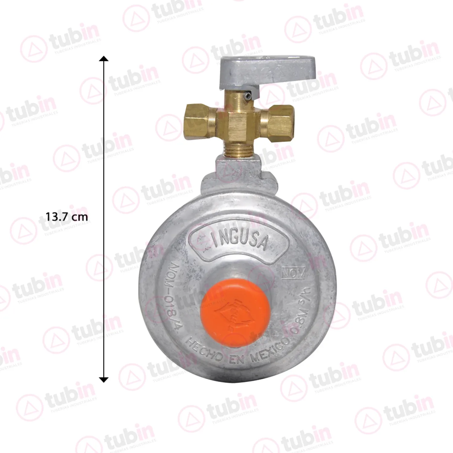 imagen 2 de Regulador De Gas LP Ingusa De Baja Presión De Dos Vías Sin Accesorios R1-Bp