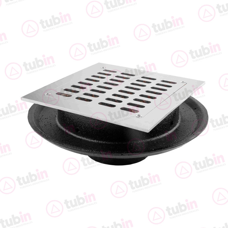 Coladera Cuadrada Con Campana Para Exteriores Marca Urrea