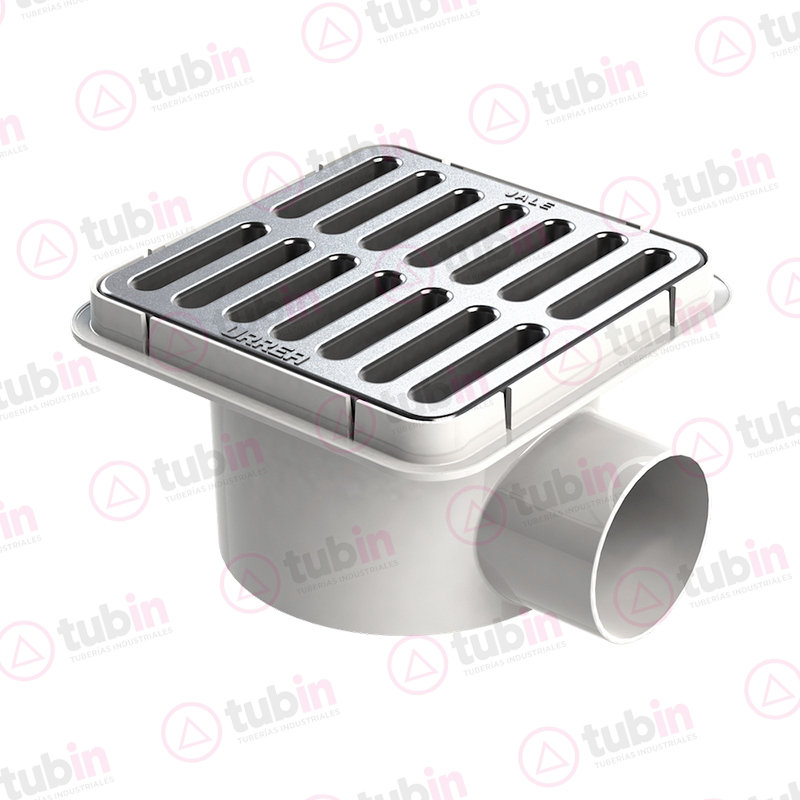 imagen 2 de Coladera Cuadrada Con Campana Para Exteriores Marca Urrea