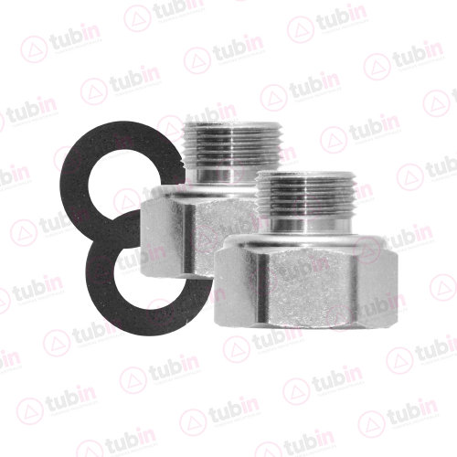 imagen de Adaptadores En Par Para Conectar Llave De Agua Marca Coflex Código ref AD-6C8F 1/2" X 3/8" (13 MM X 10 MM)