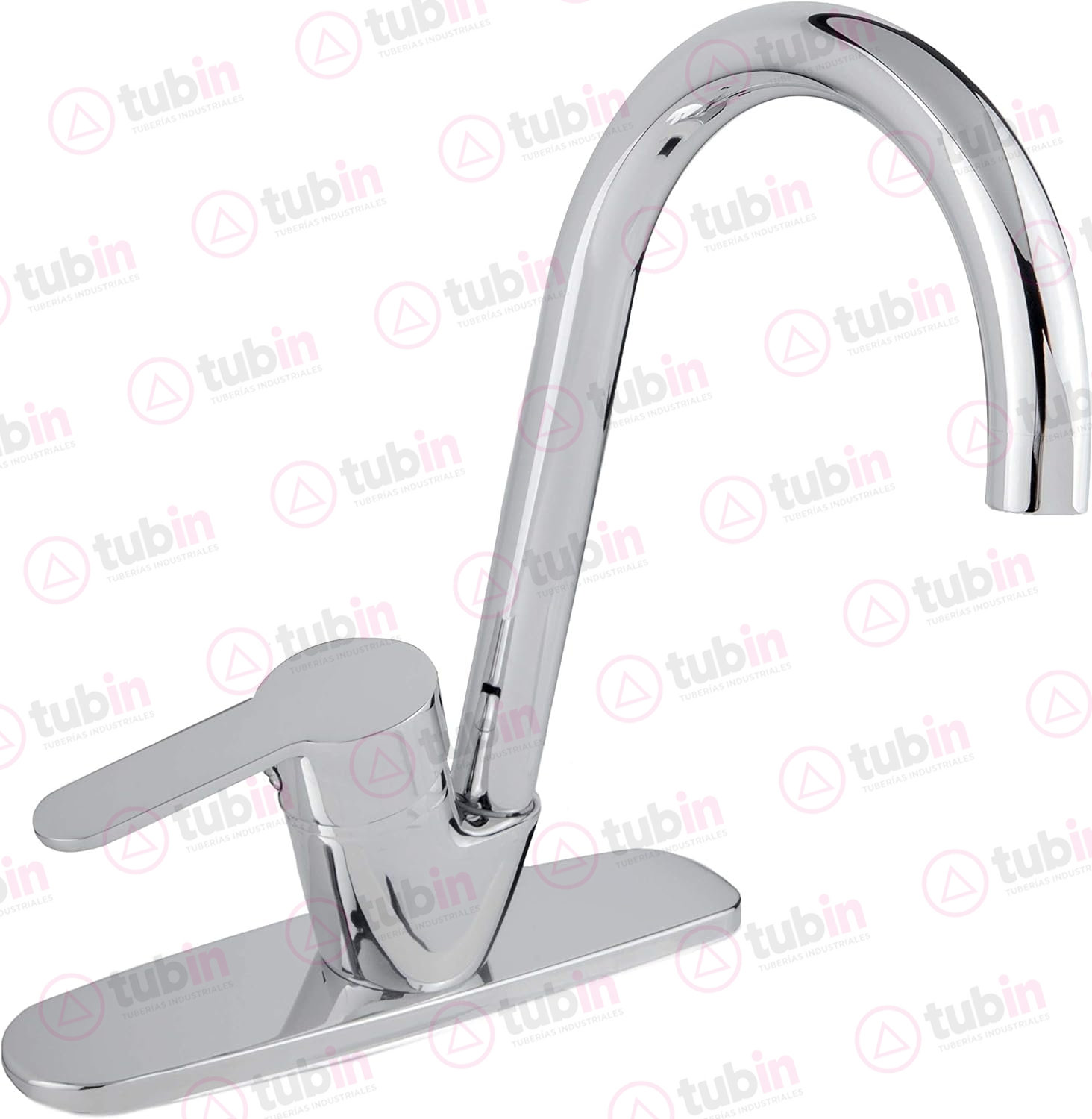 Monomando Alto Ecologico Con Cubierta Para Fregadero Marca Dica