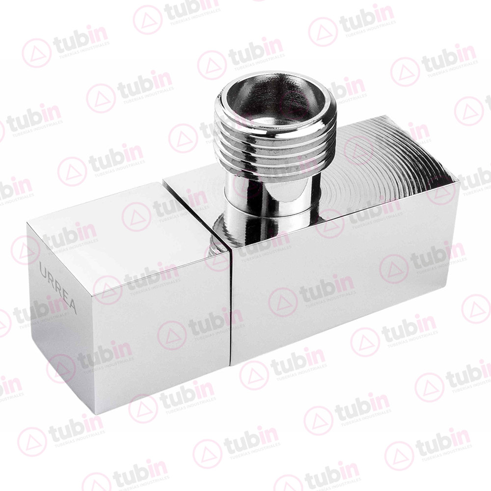 imagen de Llave Angular De Latón 1/4 De Vuelta Con Diseño Cuadrado Marca Urrea Código Ref 403 1/2" (13 MM)