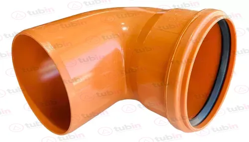 imagen 2 de Codo 90° Alcantarillado Serie Métrica Serie 20 Con Anillo 200 MM (8")