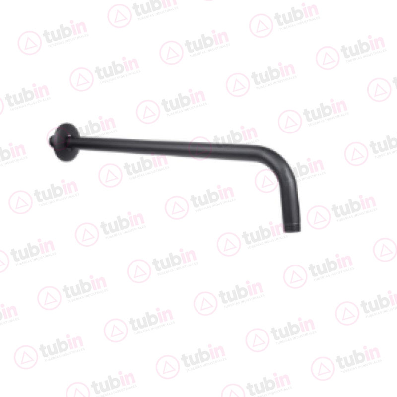 imagen 3 de Brazo Redondo En Negro Mate A Pared Con Chapetón Marca Dica Código ref 4552BRR.2 40 CM (15")